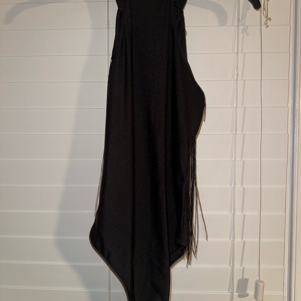 Chic Asymmetrical Black Dress